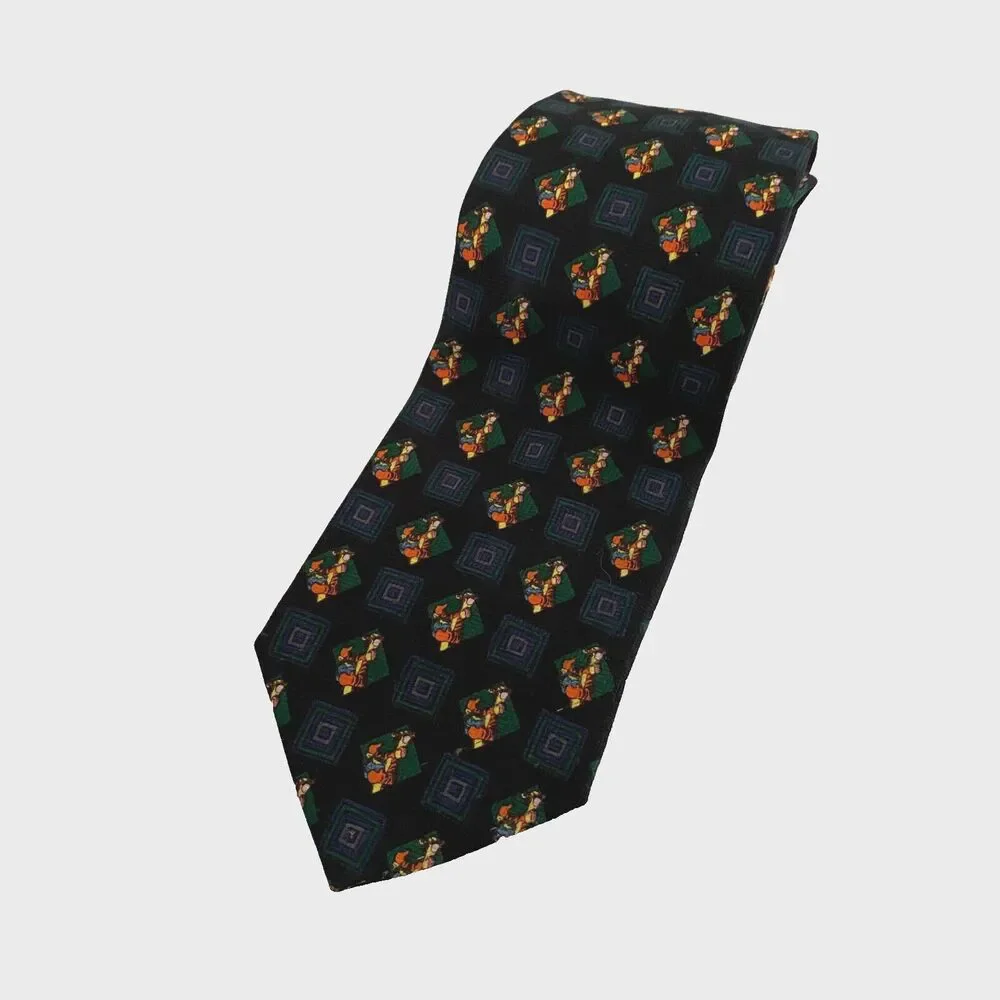 Vintage Pooh & Tigger‎ Neck Tie 100% Polyester Made In Korea 58'x3.7